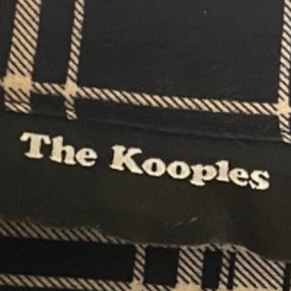 The Kooples xs black-and-cream plaid 100% silk shirt - Picture 12 of 14